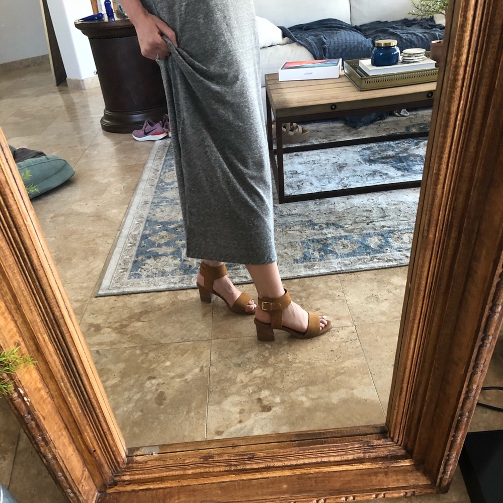 Joie Suede Block Heel Sandals